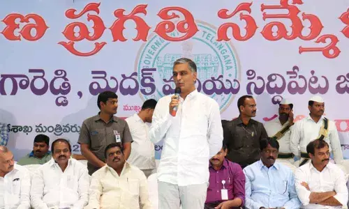Medak: Use Pattana Pragathi as platform for solving peoples problems: Harish Rao