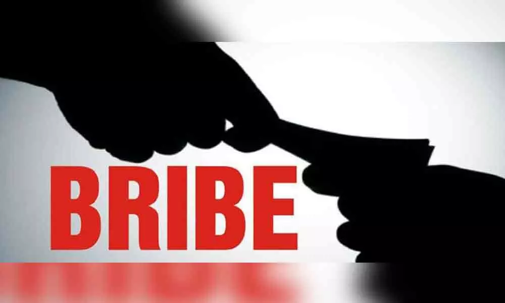 Two officials caught taking bribe in Jangaon