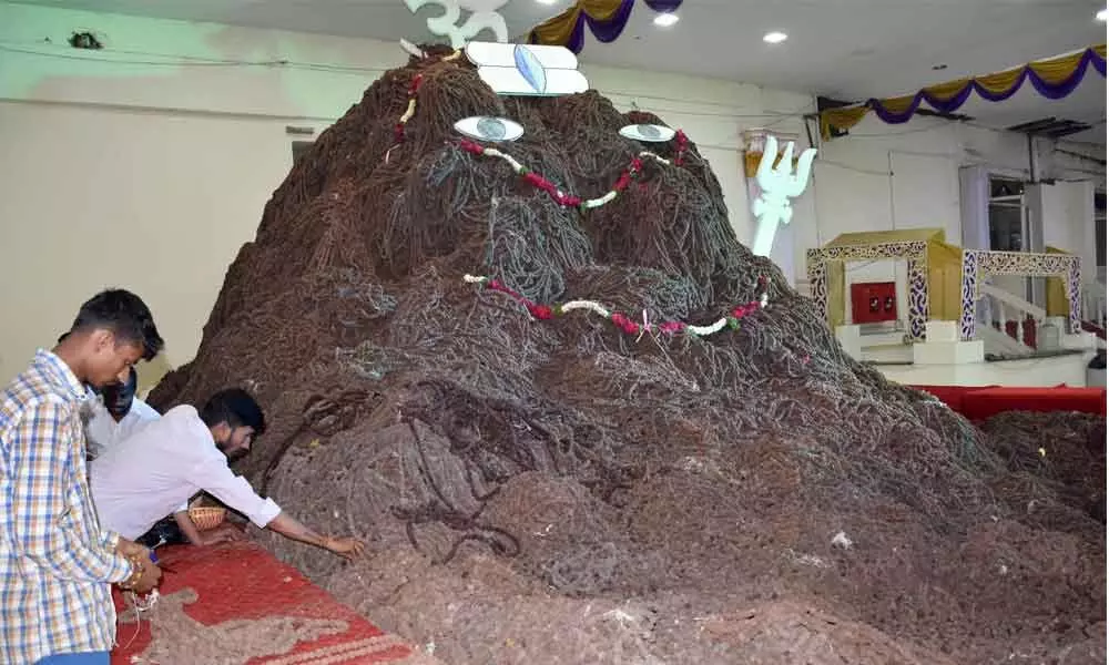 Hyderabad: Koti Rudraksha Archana programme concludes in Nampally