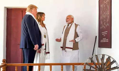 Twitterati surprised over Trump not mentioning Gandhi in Sabarmati Ashrams visitors book