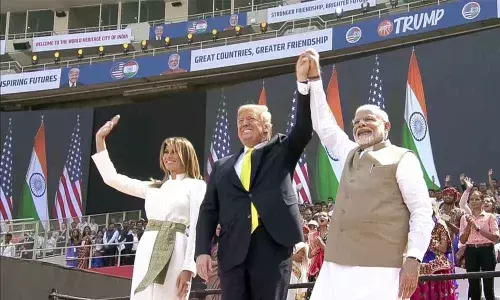 America hugs India : Trump hails India-US ties