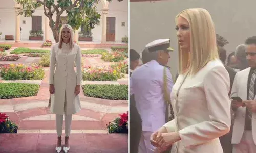 Ivanka Trump goes desi, sports silk sherwani by Anita Dongre