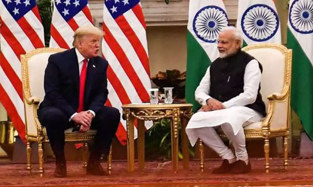PM Modi, Trump hold one-on-one talks at Hyderabad House