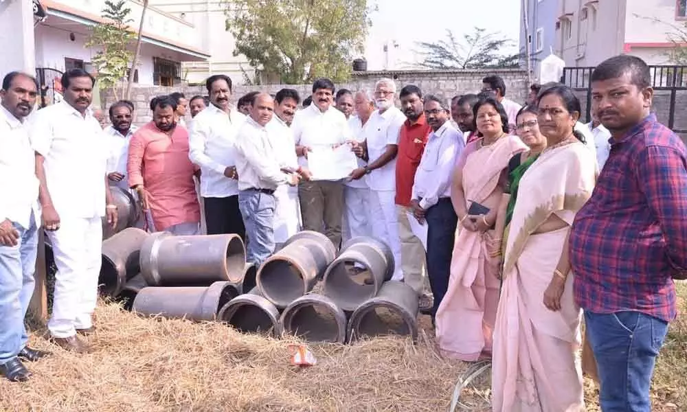 Hyderabad: Underground Drainage works inaugurated in Malkajgiri