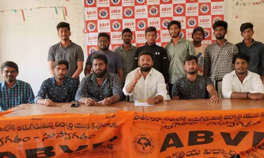 Secunderabad: ABVP state joint secretary Jeevan said KCR ignoring edu sector