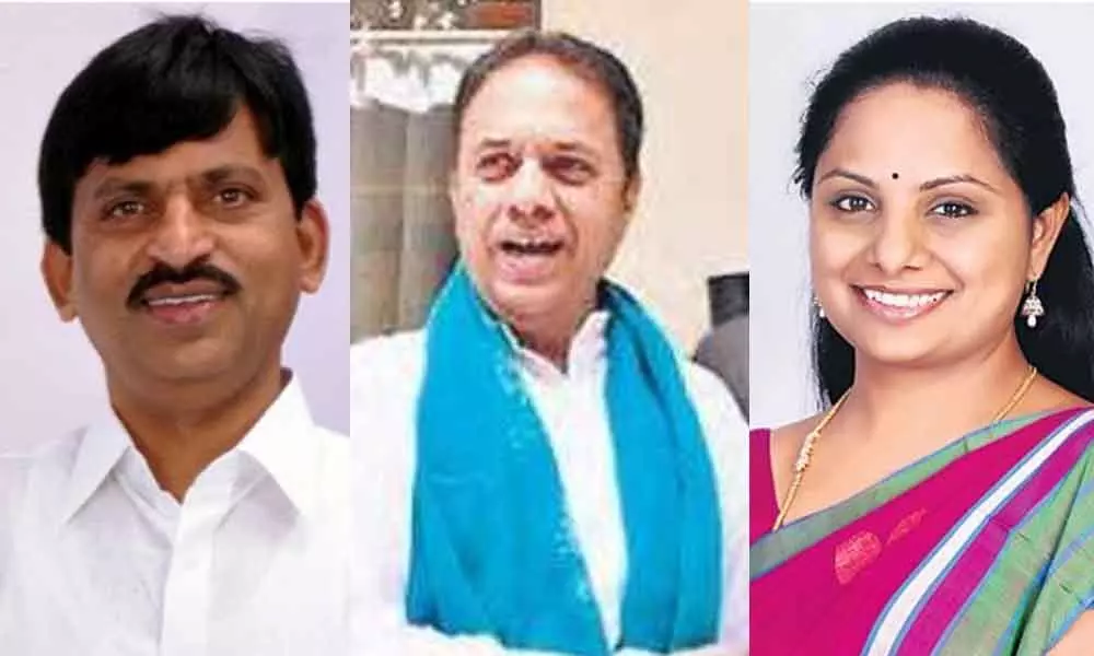 Biennial polls for Rajya Sabha on March 26 : TRS leaders Kavitha, Ponguleti, KR Suresh Reddy vie for 2 seats