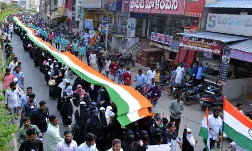 Kurnool: Students JAC stages massive rally against CAA, NRC, NPR