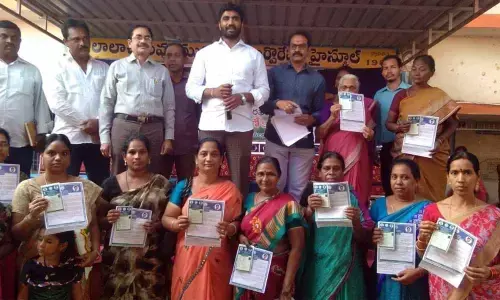 Rajamahendravaram: MP, MLA distribute rice cards