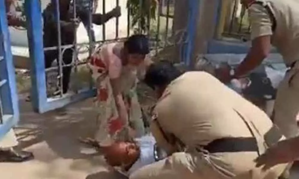 Hyderabad: Video of cops thrashing deceased girls father goes viral