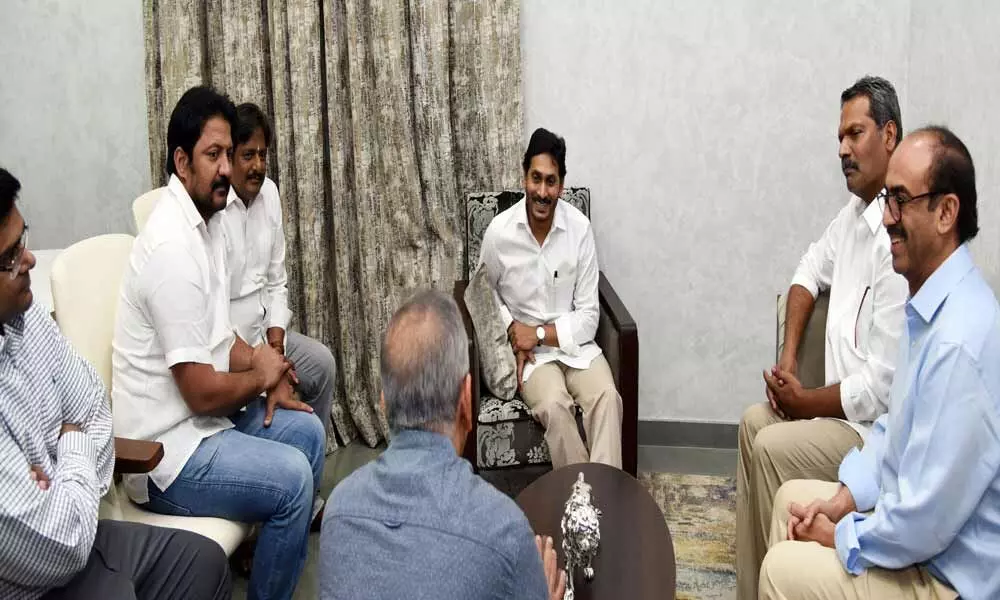Amaravati: Film personalities call on Chief Minister Y S Jagan