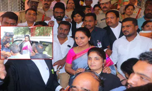 Kalvakuntla Kavitha appears before Nampally court