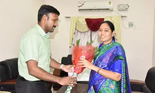 Kadapa: HM M Sucharitha receives warm welcome