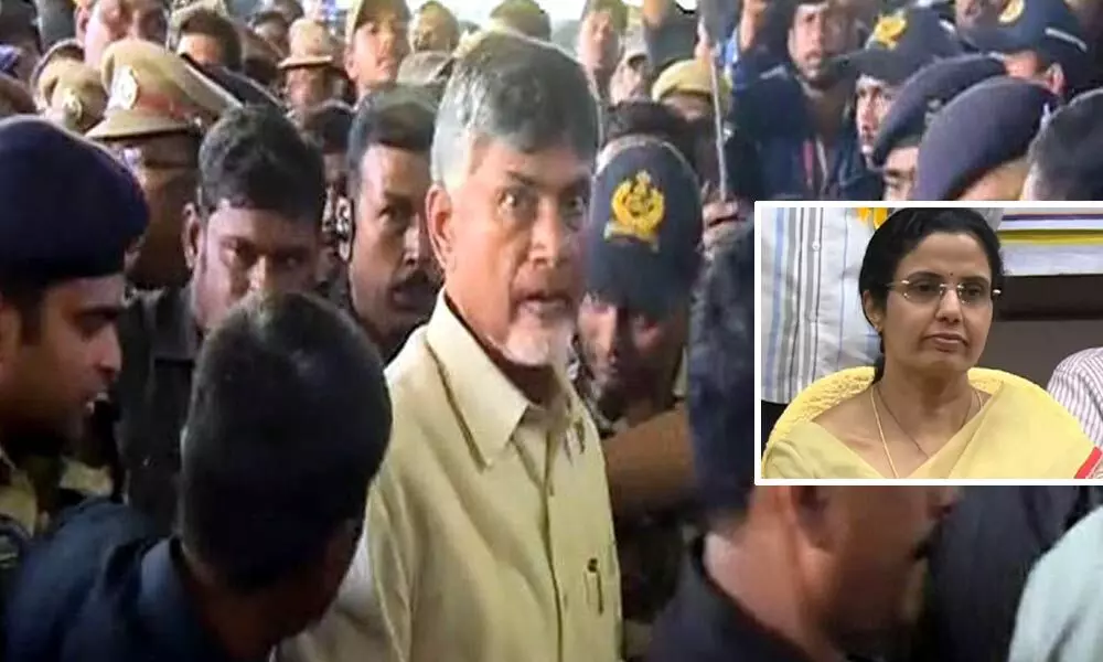 Nara Bhuvaneshwari rushes to Visakhapatnam airport after Chandrababu Naidus arrest, inquiries about health
