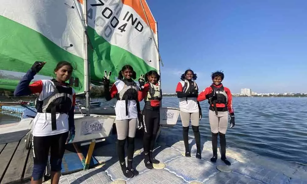 Two Telangana girls shortlisted for World Sailing Championships to be held in Italy