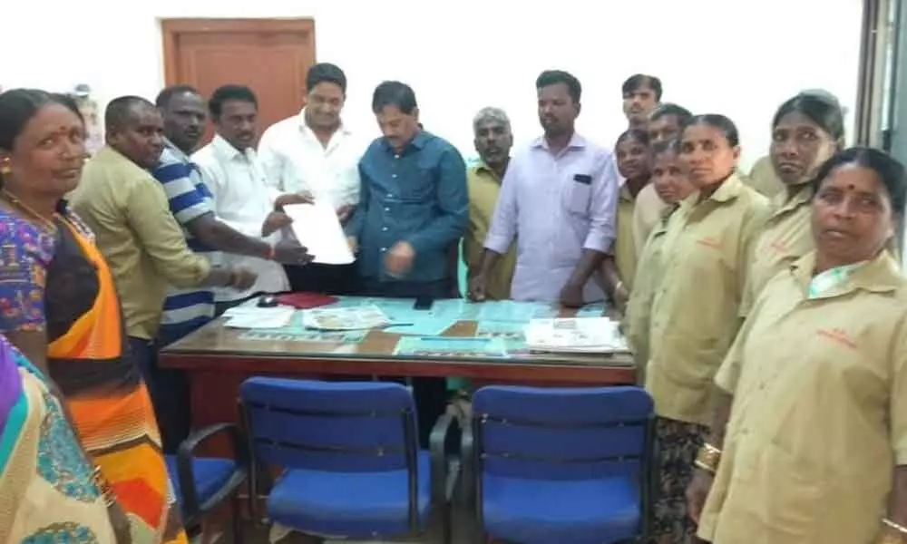 Hyderabad: 8,500 minimum wage to GP staff demanded in Patancheru