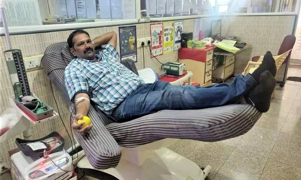 VSP staffer donate blood for 42nd time
