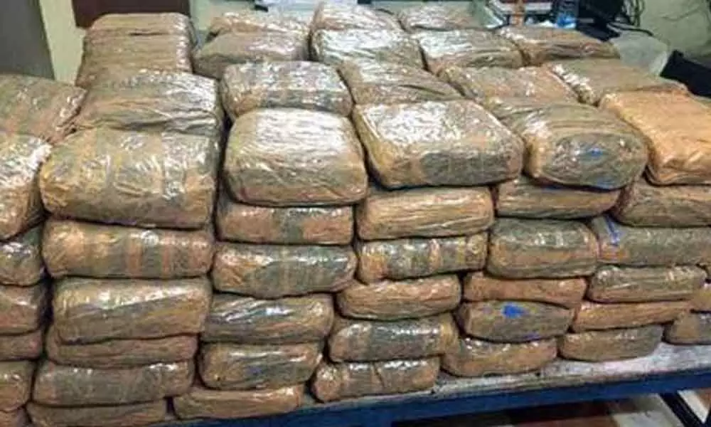 120 kg ganja worth Rs 24 lakh seized in Hyderabad