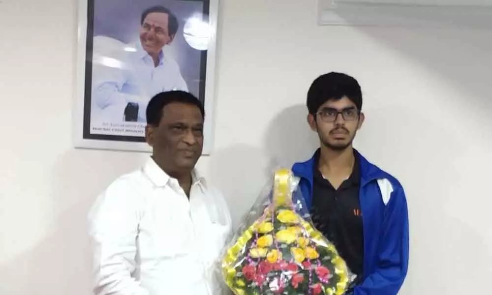 Hyderabad: Mohammed Khawaja Mudassir felicitated as best under-19 bowler