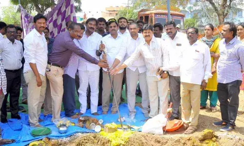 Deputy CM Amzath Basha, MLA lay foundations for drinking water schemes