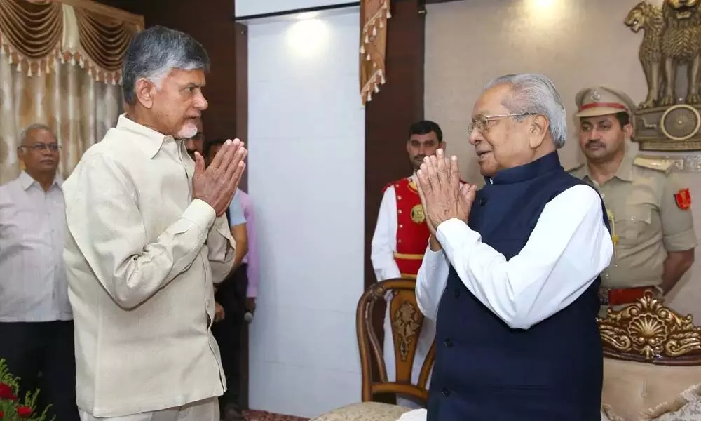 TDP leaders meet AP Governor over Chandrababu Naidu Arrest