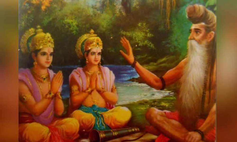 Vishvamitra briefed Sri Rama about Siddha Hermitage