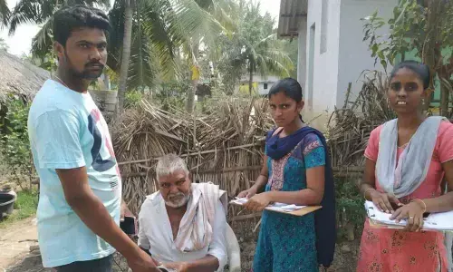 Gudivada: Pensions paid at doorsteps of  beneficiaries