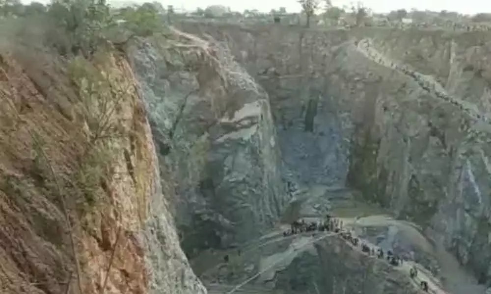 2 Labourers Killed, 3 Feared Trapped In Stone Quarry In Uttar Pradesh