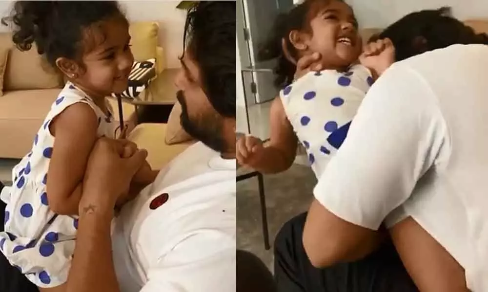 Watch: Allu Arjuns Banter With Daughter Will Leave You Smiling