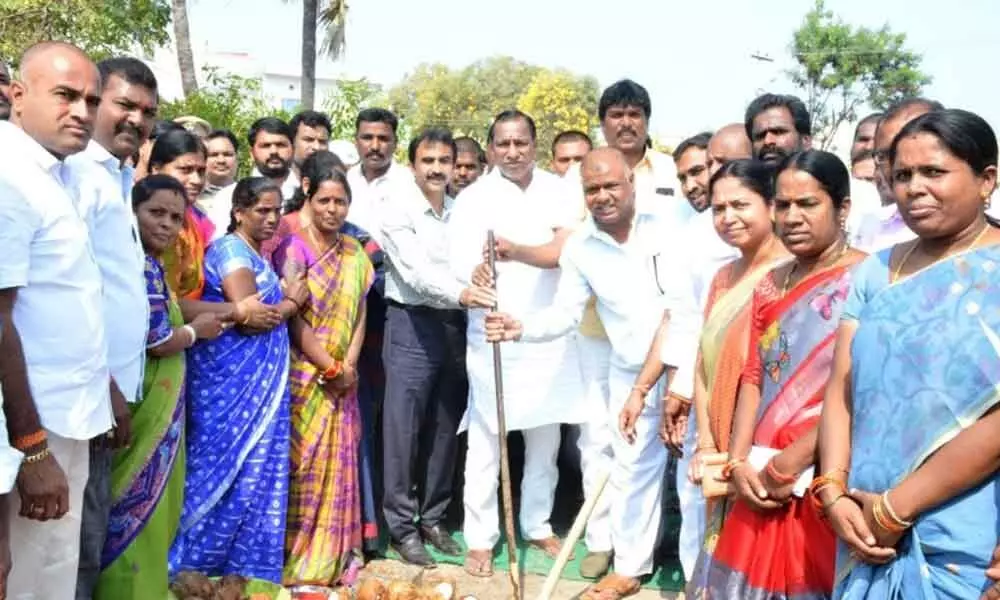 Hyderabad: Minister Malla Reddy Stone laid for municipal office in ECIL