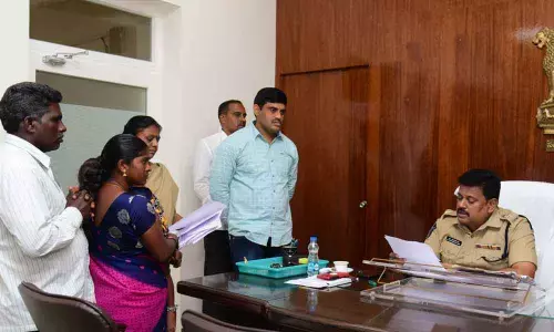 Machilipatnam: Superintendent of Police receives complaints at Spandana