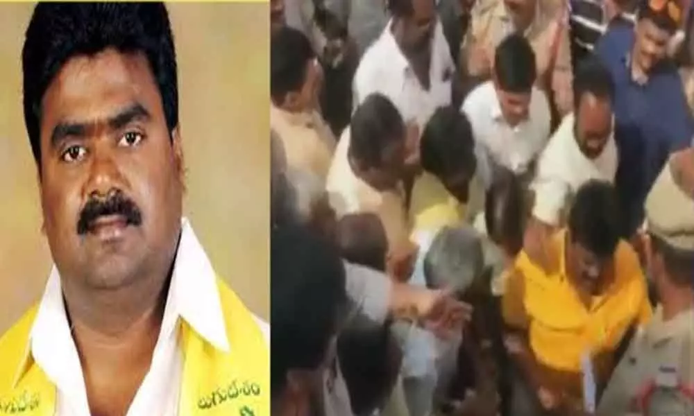 TDP leader Kuna Ravi Kumar arrested over threatening a government employee in Srikakulam