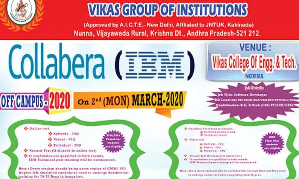 Vijayawada: Huge responses to Collabera off campus drive