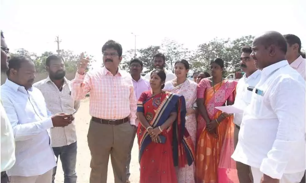 Hyderabad: Collector M Hanmanth Rao Pattana Pragathi drive conducted in Tellapur