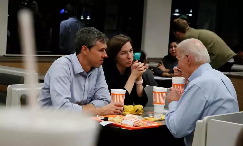In a Texas chicken joint, Biden, Buttigieg unite