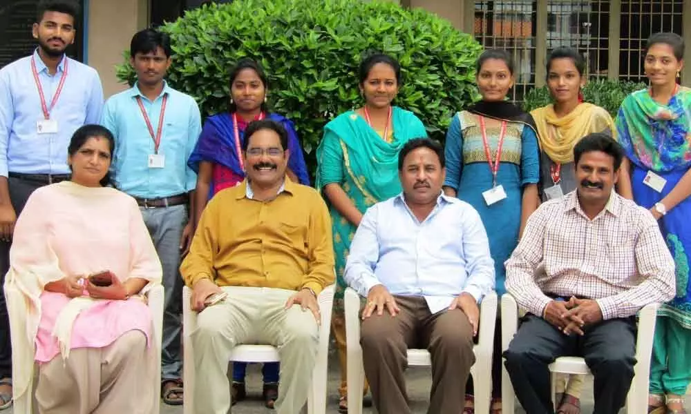 Chirala: Tech Mahindra selects 7 St Ann College students