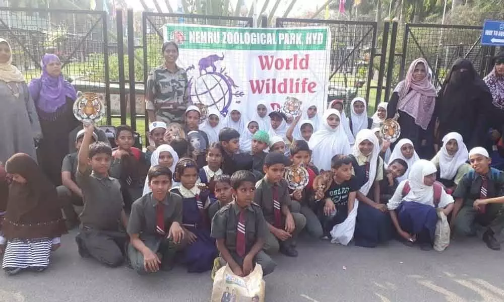 Hyderabad: World Wildlife Day celebrated at Nehru Zoological Park