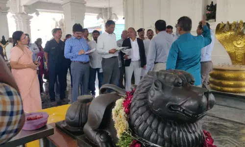 Sangareddy: Official delegation probes row over Balaji temple in Ameenpur