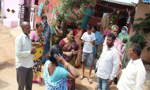 Hyderabad: Corporator Cheruku Sangeetha Prasanth  takes out padayatra in Nagole