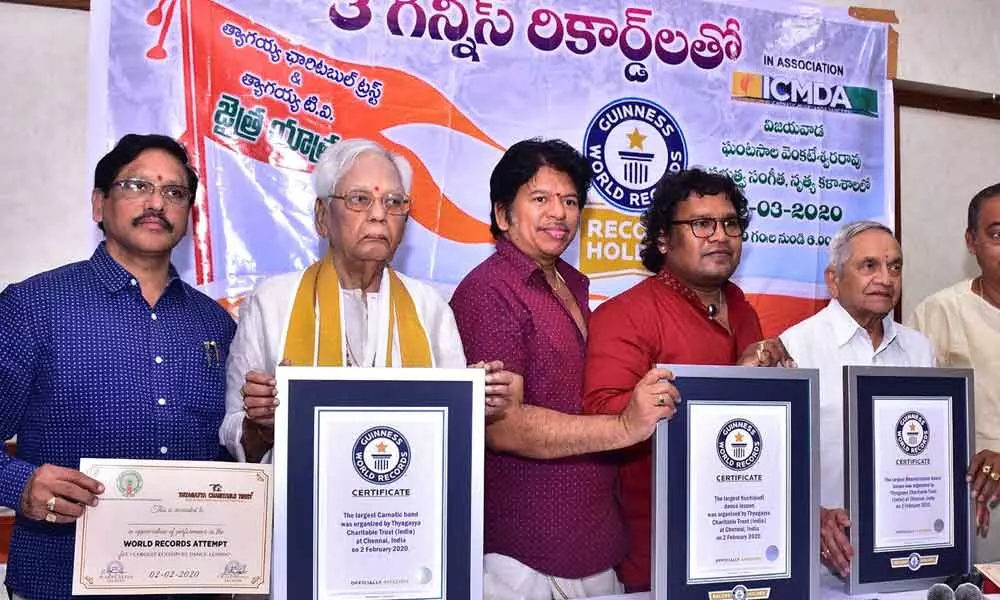 Vijayawada: Music, dance events bag received 3 Guinness World records