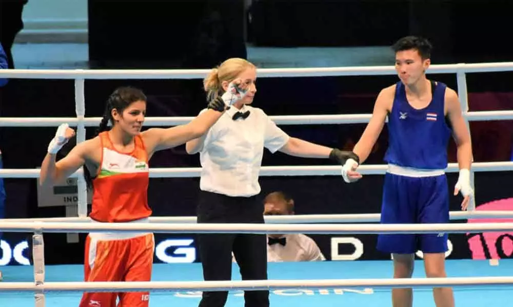 Sakshi Chaudhary advances to quarters of boxings Asian Olympic Qualifiers