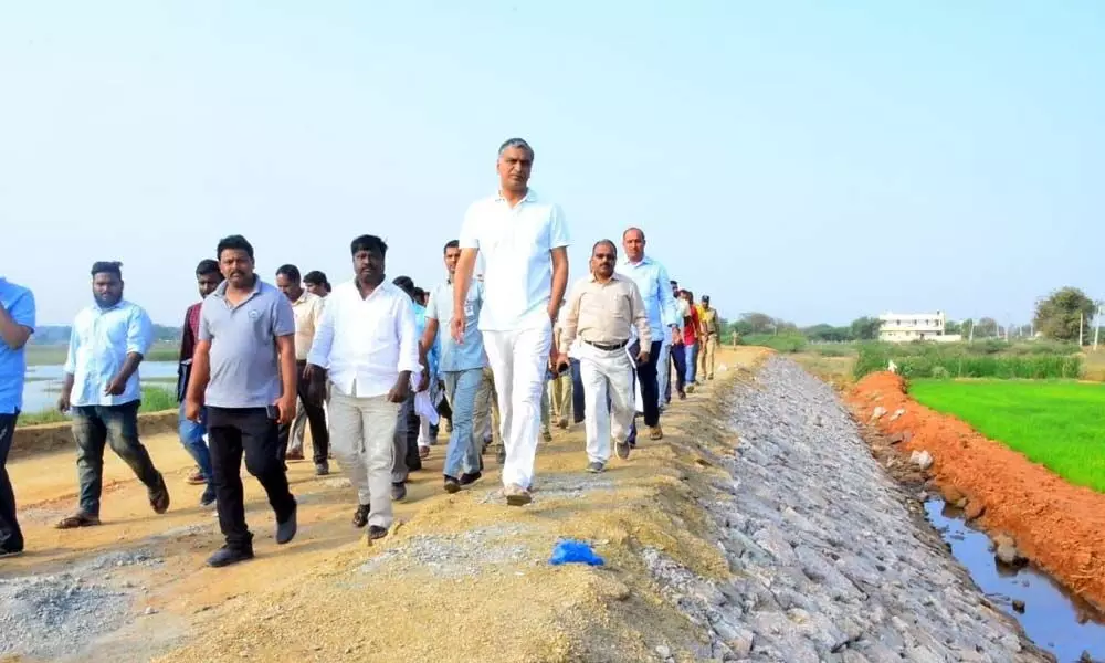 Telangana Finance  Minister Harish Rao for speeding up cycling, walking tracks