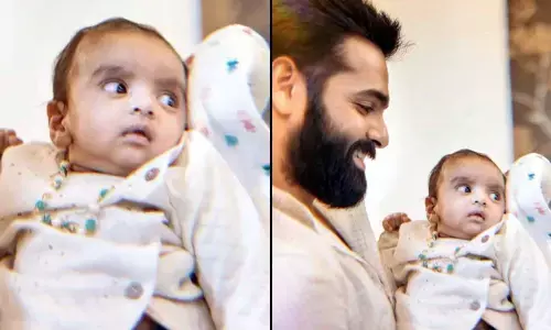 Ram Potheneni Introduces His Little Nephew