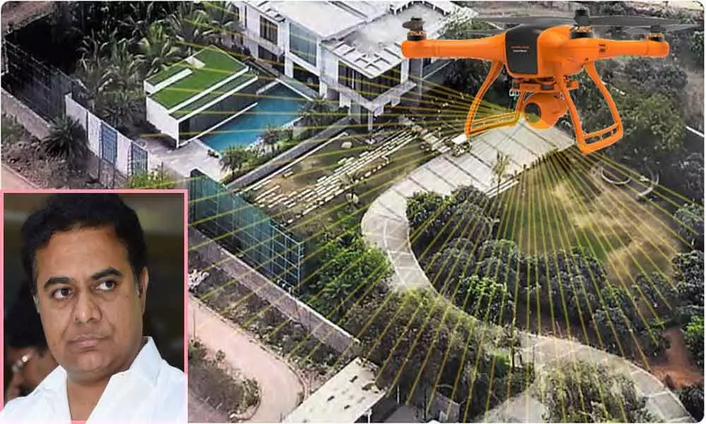 Hyderabad: Six people try to record KTRs farmhouse using drone, arrested