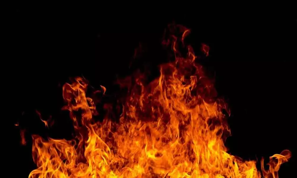Two children died in fire accident in Guntur district