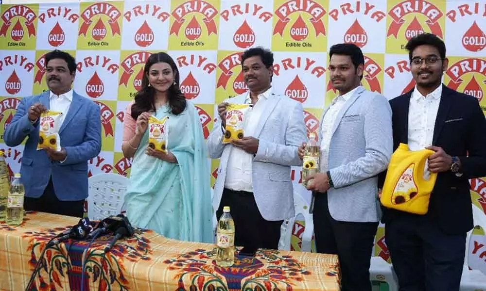 Hyderabad: Kajal to be Brand Ambassador of Priya Gold Edible Oils