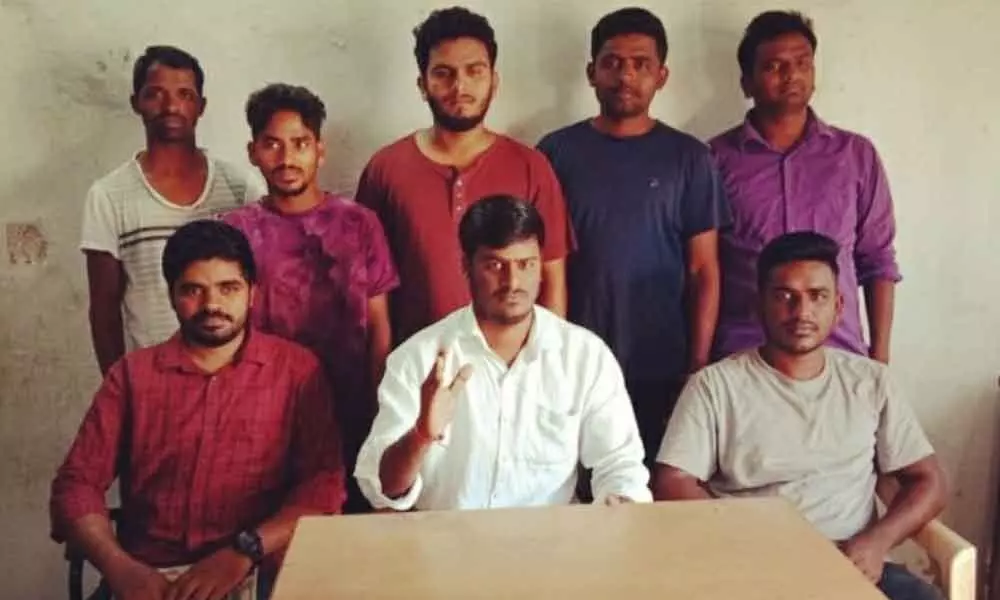 Hyderabad: Nava Telangana Student Unity demands 30% budget for edu