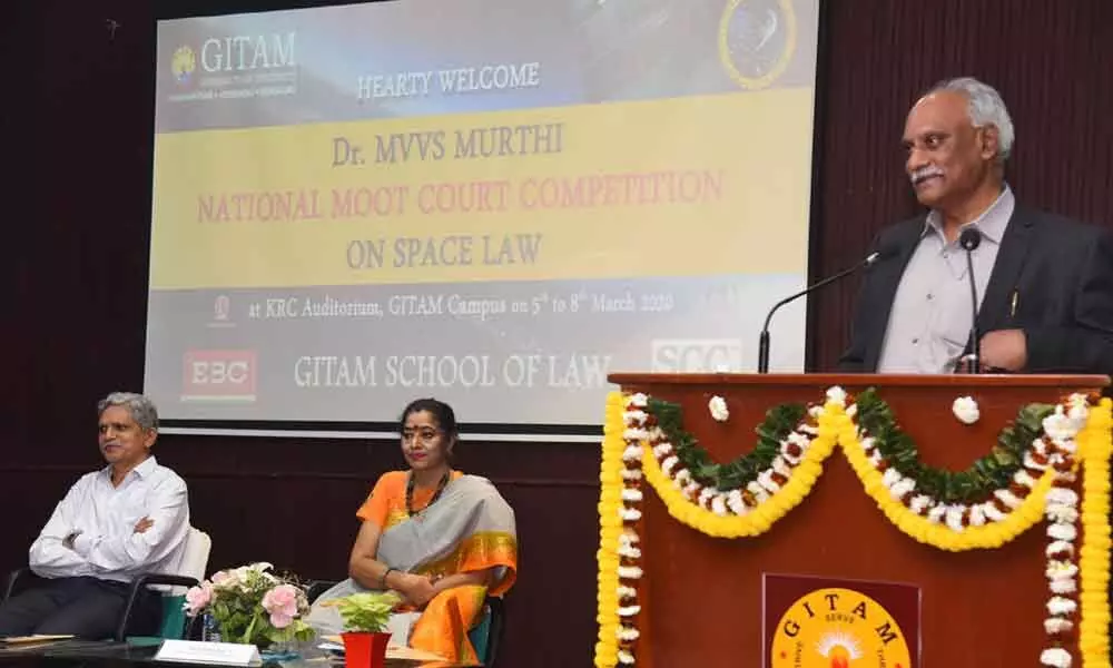 Visakhapatnam: Moot courts help students improve oratory skills, says GITAM Vice-Chancellor K Sivaramakrishna