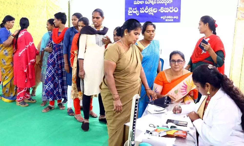 Tirupati: Health camp for women cops held