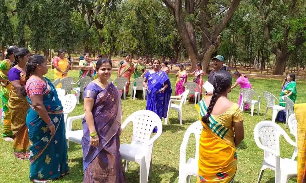 Hyderabad: Sports event held to mark womens day in Ashok Nagar