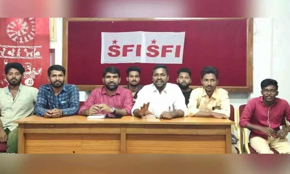 Hyderabad: SFI demands enhanced budget outlay for education sector